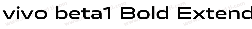 vivo beta1 Bold Extended字体转换